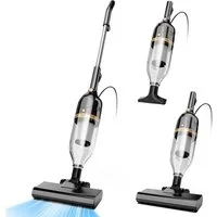 INSE Hand-und Stielstaubsauger R7 Kabelgebundener Stabstaubsauger, 600 W, beutellos, Leichtgewicht,kabelgebunden,600W Hochleistungsmotor