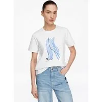comma Kurzarmshirt T-Shirt T-Shirt mit Artwork