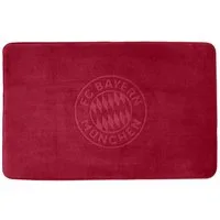 FC Bayern München Badematte FC Bayern München I Badteppich 50x80 cm I Badvorleger I Bordeaux, Baumwolle