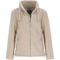 Coastguard Fleecejacke 51019 Damen Fleecejacke mit Stehkragen - Unifarbene Jacke mit Reißverschluss