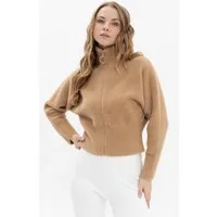 Passioni Fleecejacke mit Stehkragen
