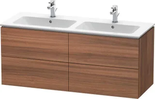 Duravit L-Cube Waschtischunterbau wandhängend Nussbaum Matt 1290x481x550 mm - LC625907979 LC625907979