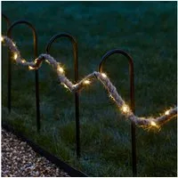 Lights4fun LED-Lichterkette Lichterkette Seil Deko 5m