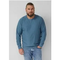 s.Oliver Longpullover Strickpullover Strickpullover mit Flammgarnstruktur und Rollkante