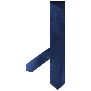 Hackett London Satin Twill Solid Herren Blue Krawatten