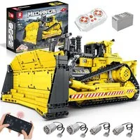 Reobrix Reobrix 22001 Mechanical Bulldozer - Technik Modell - RC-Control Konstruktionsspielsteine, (1836 St)