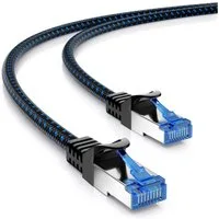 deleyCON deleyCON 15m CAT8.1 Nylon Netzwerkkabel S/FTP PIMF 2000MHz 40Gbit LAN-Kabel