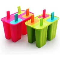 TUWENA Eisform Eisformen Silikon, Popsicle Formen Set, mit Sticks und Tropfschutz, (2-tlg)