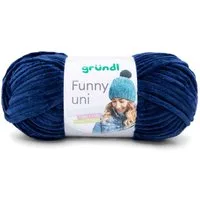 Gründl Funny Chenille Wolle uni einfarbig zum Stricken Häkeln, Chenillegarn Häkelwolle, 120,00 m (Chenillewolle, Flauschgarn, Kuschelwolle), weich und pflegeleicht