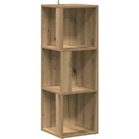 vidaXL Eckregal Eckregal Artisan-Eiche 33x33x100 cm Holzwerkstoff, 1-tlg.