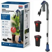 Güde Regenfasspumpe Güde Akku Regenfasspumpe 12V RFP 12-201-04 + 2 Akkus & Ladegerät