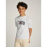 Tommy Hilfiger T-Shirt FLAG FUN TEE SS mit Logodruck
