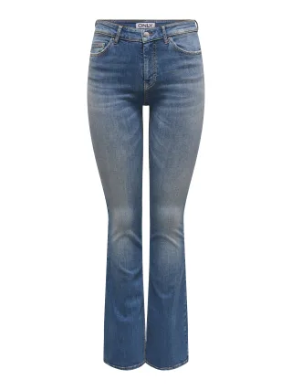 ONLY - ONLBLUSH MID FLARED DNM DOT741 NOOS Medium Blue Denim - Gr. - 32