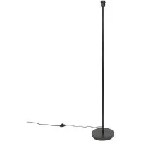 Qazqa Stehlampe Simplo, ohne Leuchtmittel, Warmweiß, QAZQA Stehlampe, e27, Schwarz, Stahl, Modern