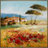 ArtUniverse Gemälde Sommerliche Toscana 102 x 102 cm, Naturmotiv