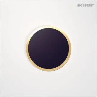 Geberit HyTronic Urinal-Steuerung Sigma10 weiß/gold Zink-Druckguss berührungslos Infrarot/Netz 116025KK1