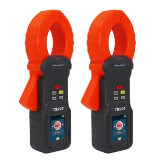 TS223/TS224 Clamp Ground Resistance Meter Range 0.001Ω-1500Ω(TS223)/1800Ω(TS224), Leakage 40A/50A, 1μA Resolution, 3/4-W