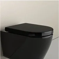 Bernstein WC-Sitz U1002, WC-Sitz Schwarz mit LED Nachtlicht Softclose Sensor