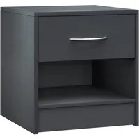 Casaria Nachttisch Kiel (1-St), mit Schublade 41x39x28cm Holz Modern Schlafzimmer Bett Nachtschrank