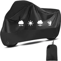 FOUORTUNATE-BEE Autosonnenschutz Motorrad Abdeckung wasserdicht UV Schutz Outdoor Plane Universal, Motorrad Roller Abdeckplane Winter Regen Staub Schutz Garage
