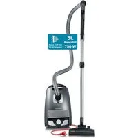 Severin Bodenstaubsauger BC 7045, 750 W, Staubsauger mit Beutel, 360° Rollen, HEPA 13-Filter, Parkett & Teppich