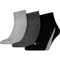 PUMA Kurzsocken PUMA UNISEX LIFESTYLE QUARTER 3P (3-Paar, 3 Paar) mit kurzem geripptem Schaft