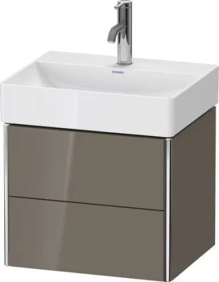 Duravit XSquare Waschtischunterbau wandhängend Flanell Grau Hochglanz 484x390x397 mm - XS430508989 XS430508989