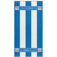 FC Hansa Rostock Duschtuch Hansa Rostock Duschtuch Blockstreifen 70x140cm
