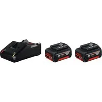 Bosch Professional »GBA 18V 4.0Ah« Akku Starter-Set (2 St), inkl. Schnellladegerät