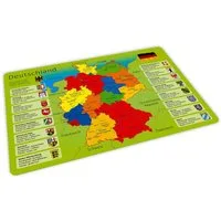 nikima Platzset stabiles Vinyl Tischset - Deutschland Kinder Platzset abwaschbar, (1-St)