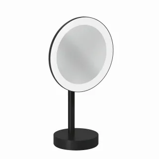Kludi VELA R LED-Kosmetikspiegel freistehend mattschwarz, 5899539F 5899539F