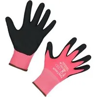 Kerbl Arbeitshandschuhe 3x Touchscreenhandschuh EasyTouch, Lady, pink, Gr. 7/S, 297957