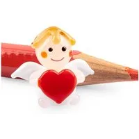 SIKORA Tierfigur 27XS Mini Glasfigur Engel mit Herz H ca. 1,4 cm