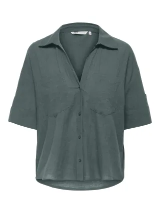 ONLY - ONLTIZANA S/S SHIRT WVN NOOS Balsam Green - Gr. - S