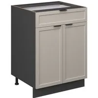 Vicco Unterschrank Fame-Line, GrauBeige/Anthrazit, 60 cm mit Schublade, ohne Arbeitspl... (1-St)