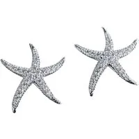 ELLAWIL Paar Ohrstecker maritimer Ohrschmuck Ohrringe Ohrstecker Strand & Meer Seestern (GESCHENKIDEE, Sterling Silber 925), inklusive Geschenkschachtel