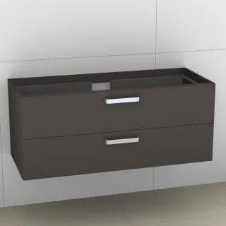 Artiqua 414 Waschtischunterschrank für Venticello 4104CL, 4104CJ Stahlgrau, 414-WU2L-V112-7142-88 414-WU2L-V112-7142-88