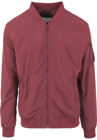 URBAN CLASSICS Allwetterjacke "Urban Classics Herren Light Bomber Jacket" 1 Stk. tlg. ohne Kapuze