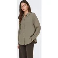 JDY Hemdbluse JDYTHEIS LIFE L/S LOOSE SHIRT WVN NOOS Baumwolle, regular fit