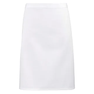 Premier - Herren/Damen Unisex Taillenschürze "Colours Collection" (Weiß)
