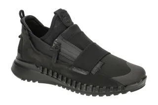 Ecco 80375351052 ZIPFLEX Women Slip-On Schwarz Velourleder Sneaker