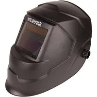 WELDINGER Schweißhelm AH 100 Realcolor Kopfschirm Automatik Din 9 - Din 13 solar, Solarbetrieben, stufenlos einstellbar DIN 9 - DIN 13