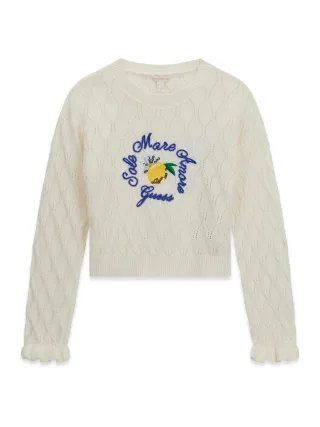 Guess Kids - LS SWEATER CREAM WHITE - Gr. - 12