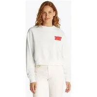 Tommy Jeans Sweatshirt TJW RLX CRP TJ BUBBLE CREW mit großem Logodruck auf dem Rücken