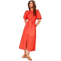 LIPSY Midikleid Lipsy Midi-Kleid mit Puffärmeln und Gürtel (1-tlg)
