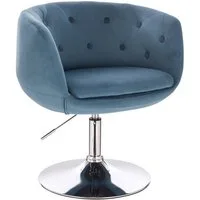 SVITA Cocktailsessel PANAMA (1-St., Drehsessel), 360° drehbar, verchromtes Gestell, gepolstert, höhenverstellbar