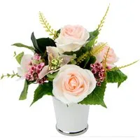 Kunstpflanze Rosen/Blüten, I.GE.A., Höhe 26 cm