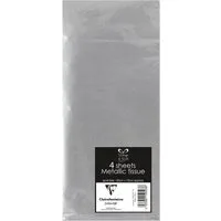 CLAIREFONTAINE Feinpapier Clairefontaine Seide Packung 6 Bl 50x70 silber