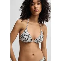 HUGO Triangel-Bikini-Top RUFFLE T (1-St), Neckholder-Bikinitop mit Rüschenrand