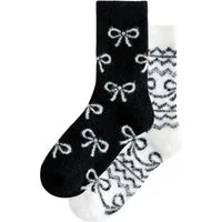Next Kuschelsocken Extrem flauschige Kuschelsocken, 2er-Pack (1-Paar)